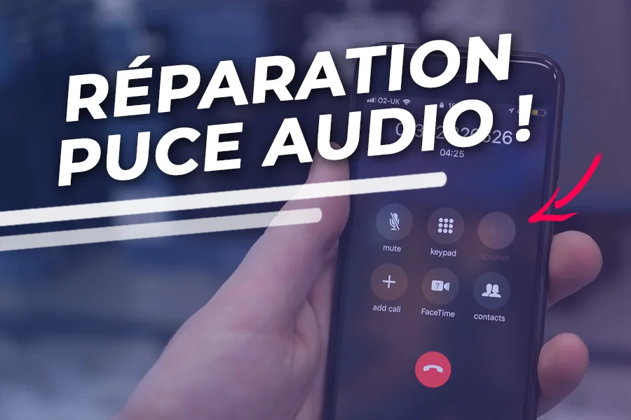 Réparation iPhone 7 avec un problème audio