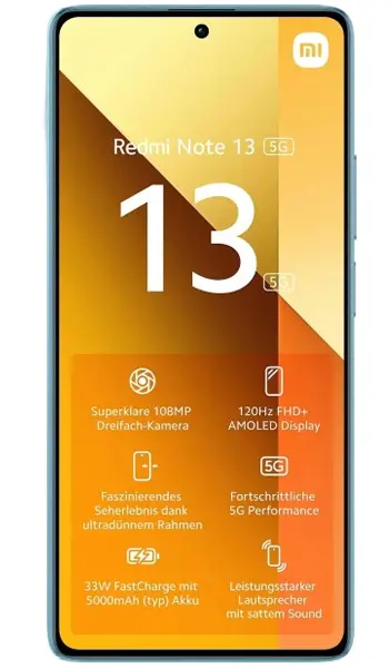 fiche technique Xiaomi Redmi Note 13 5G